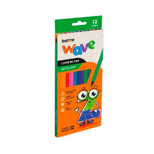 Lapis de Cor Wave Reciclado C/12 - Bazze