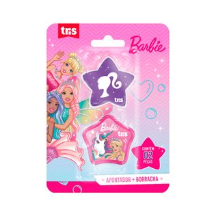 Kit Apontador + Borracha Barbie C/2 Sortida - Tris