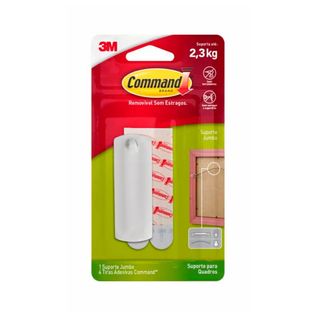 Suporte Adesivo Para Quadros Command Branco Grande - 3M