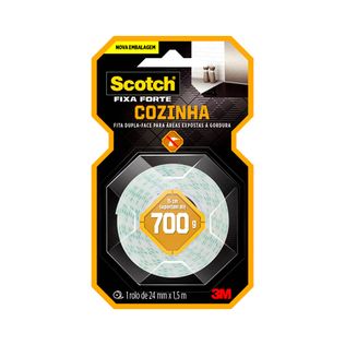 Fita Fixa Forte Cozinha Scotch 24mm x 1,5m - 3M