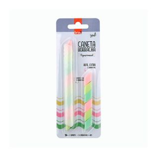 Caneta Borracha Reposicionável com Refil Pastel - BRW