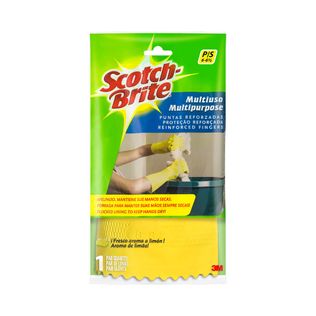 Luva Scotch-Brite Multiuso Par Pequena Amarelo - 3M