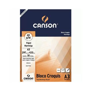 Bloco Croquis A3 40g 50fls Canson