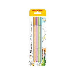 Caneta Microline Art Color Tons Pastel 2 4 Un - Compactor