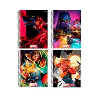 Caderno Universitário 1 Matéria 80f Marvel Now Sortido - SD