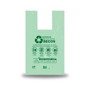 Sacola Plástica Verde 38x50 Econômica 450 Un - Hiperroll