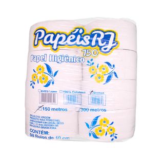 Papel Higiênico Rolão Branco 150x10 - RJ Papéis