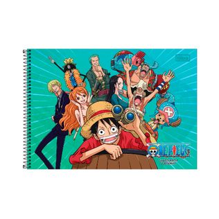 Caderno Espiral Capa Dura Cartografia One Piece - Tilibra