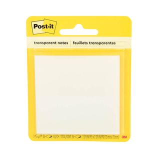 Bloco Adesivo Post-it Transparente 36 Folhas 73x73mm - 3M