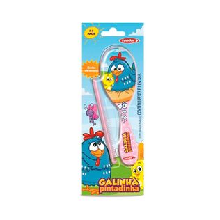 Kit Infantil Escova + Pente Galinha Pintadinha Sortido - Condor