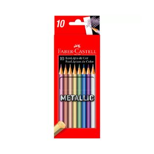 Lápis De Cor Metálico 10 Cores - Faber Castell