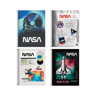 Caderno Universitário 1 Matéria Nasa 80f Sortido - Tilibra