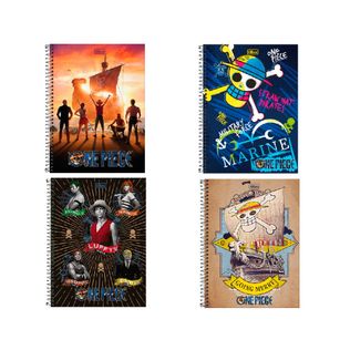 Caderno Universitário 10 Matérias One Piece Net Sortido - Tilibra