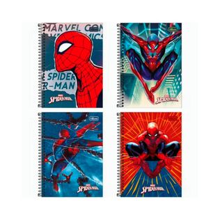 Caderno Universitário 10 Matérias Spider Man Game 160f Sortido - Tilibra