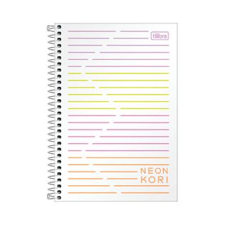 Caderno Espiral 1/4 Neon Kori S/ Pauta 80f - Tilibra