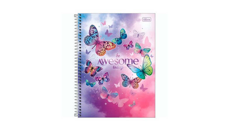 Caderno Universitário 1 Matéria Daisy 80fls Sortido Caderno Universitário 1 Matéria Daisy 80fls Sortido