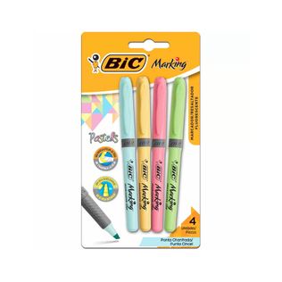 Marca Texto Marking Pastel 4 Cores - Bic