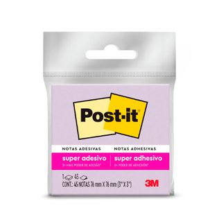 Bloco Adesivo Post-it 45 Folhas Roxo 76x76mm - 3M