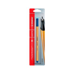 Caneta Hidrográfica Point 88 Fine 0.4mm Azul Es Blister - Stabilo