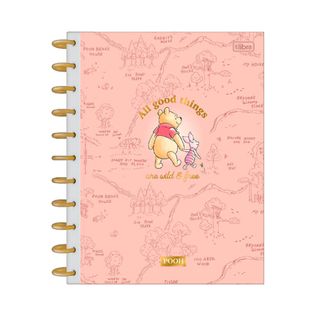 Caderno Universitário Tilidisco Pooh 10 Matérias - Tilibra