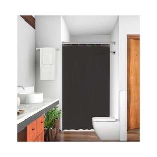 Cortina Box Poliéster Preto C/ Gancho - Vida Pratika