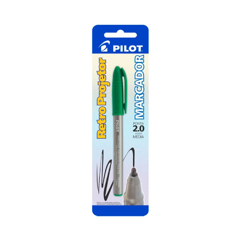 marcador-projetor-bl-2mm-verde-pilot