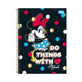 Caderno Universitário Capa Dura Minnie Core 10 Matérias - Tilibra