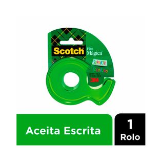 Fita Adesiva Mágica Scotch C/ Suporte Verde 19mm x 10m - 3M