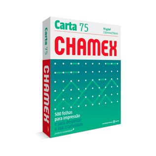 Papel Sulfite Carta 75g C/ 500 Folhas - chamex