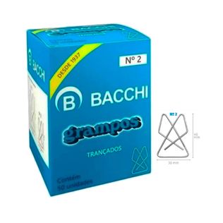 Grampo Trançado N°2 Galvanizado C/ 50 - Bacchi