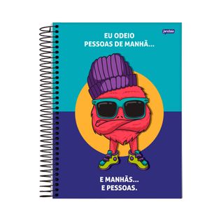 Caderno Espiral Universitário Capa Dura 80 Folhas Insano - Jandaia