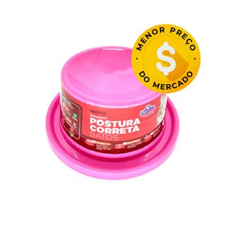 Comedouro P/ Gatos Postura Correta Rosa - Pet Injet