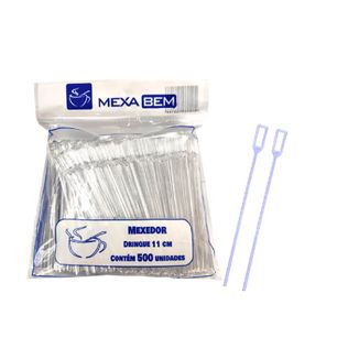 Mexedor Para Drink 11cm Cristal C/500 - Mexa Bem