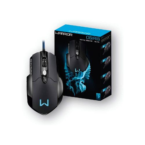 Mouse Gamer C/ Fio Warrior Osíris 3200DPI 6 Botões MO191 - Multilaser