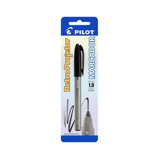 Marcador Para Retroprojetor 1mm Preto Blister - Pilot