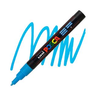 Caneta Posca Pc-3m Azul Claro