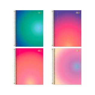 Caderno Espiral Capa Dura Great 1 Matéria 80 Fls Sortido - Tilibra