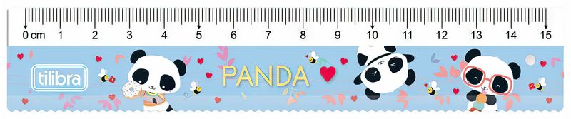 43664 REGUA 15CM PANDA BLT TILIBRA 01