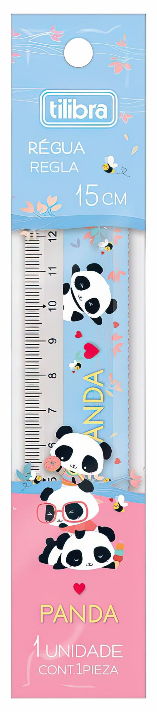 43664 REGUA 15CM PANDA BLT TILIBRA 02