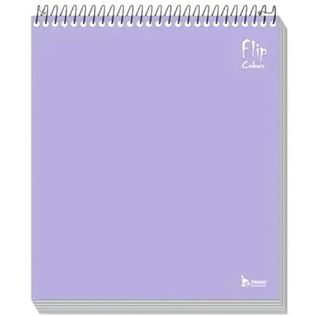 Cad. Flip Neutro Colors 10mat 160f Lilas